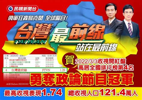 政論節目收視率2023|公共電視 2023 年第一季 收視季報告